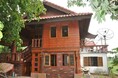 บ้านพร้อมร้านอาหารเรือนไม้สัก สไตล์ล้านนา ตำบลจอมหมอกแก้ว อำเภอแม่ลาว เชียงราย