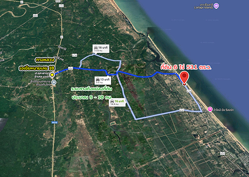 ขายที่ดินเปล่า ติดทะเล 2 แปลง ไม้แก่น ปัตตานี รูปที่ 2