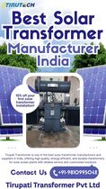 Best Solar Transformer Manufacturer India | Solar Transformer Price Delhi NCR