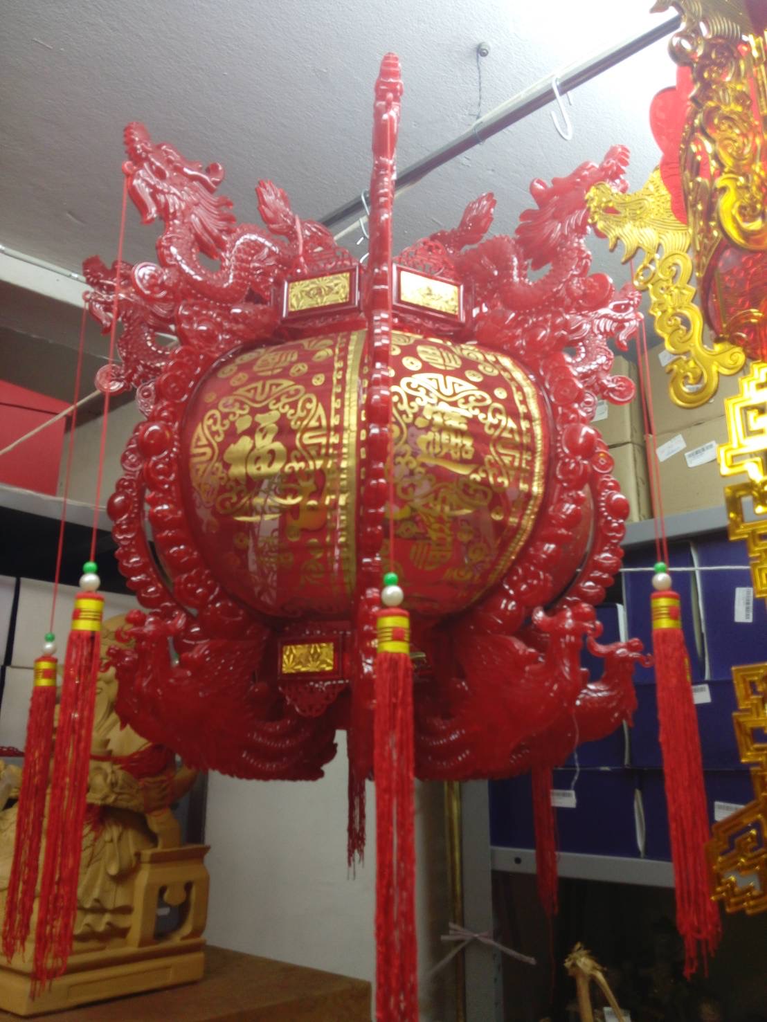 จำหน่ายโคมจีนหรือเต็งลั้ง(chinese lantern) , หงเติงหลง หรือโคมไฟสีแดง รูปที่ 4