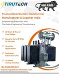 Trusted Distribution Transformer Manufacturer & Supplier India