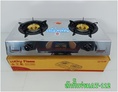 เตาแก๊สตั้งโต๊ะ หัวคู่Lucky Flameหัวเตาทองเหลืองสีข้าง AT-112.-