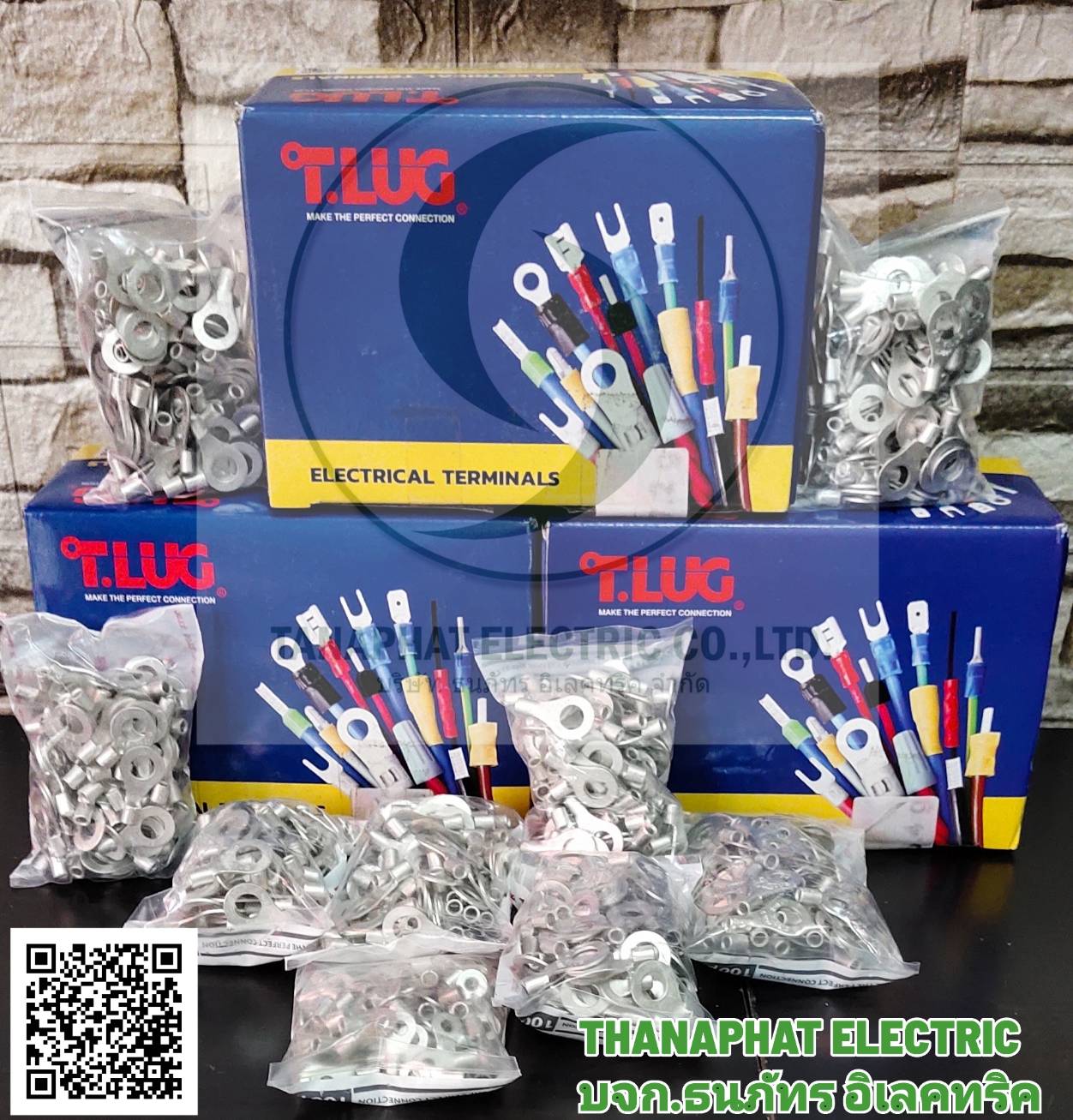จำหน่ายหางปลาทองแดงแรงสูง-ต่ำ ,Terminal lug,T.LUG,หางปลาสายไฟ, TLUG,ปลอกหางปลา,อลูมิเนียม,หางปลา Bimentol รูปที่ 3
