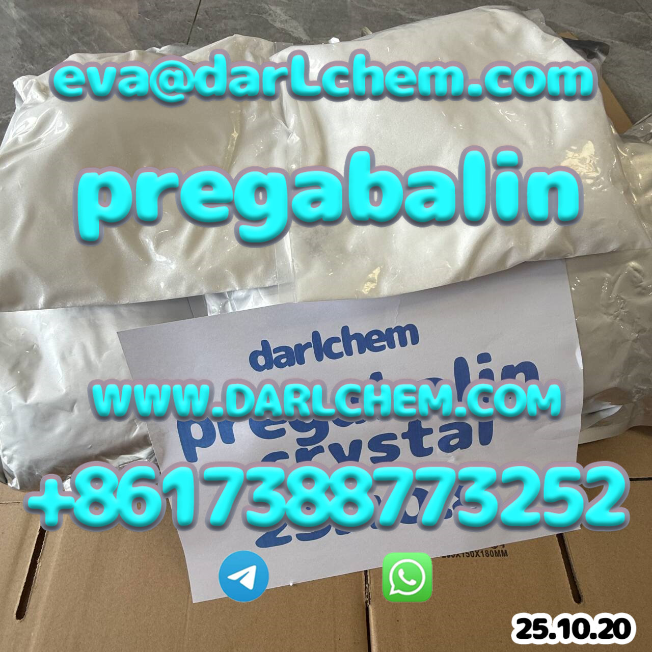 pregabalin crystals powder 148553-50-8 ianeptine Sulfate  รูปที่ 4