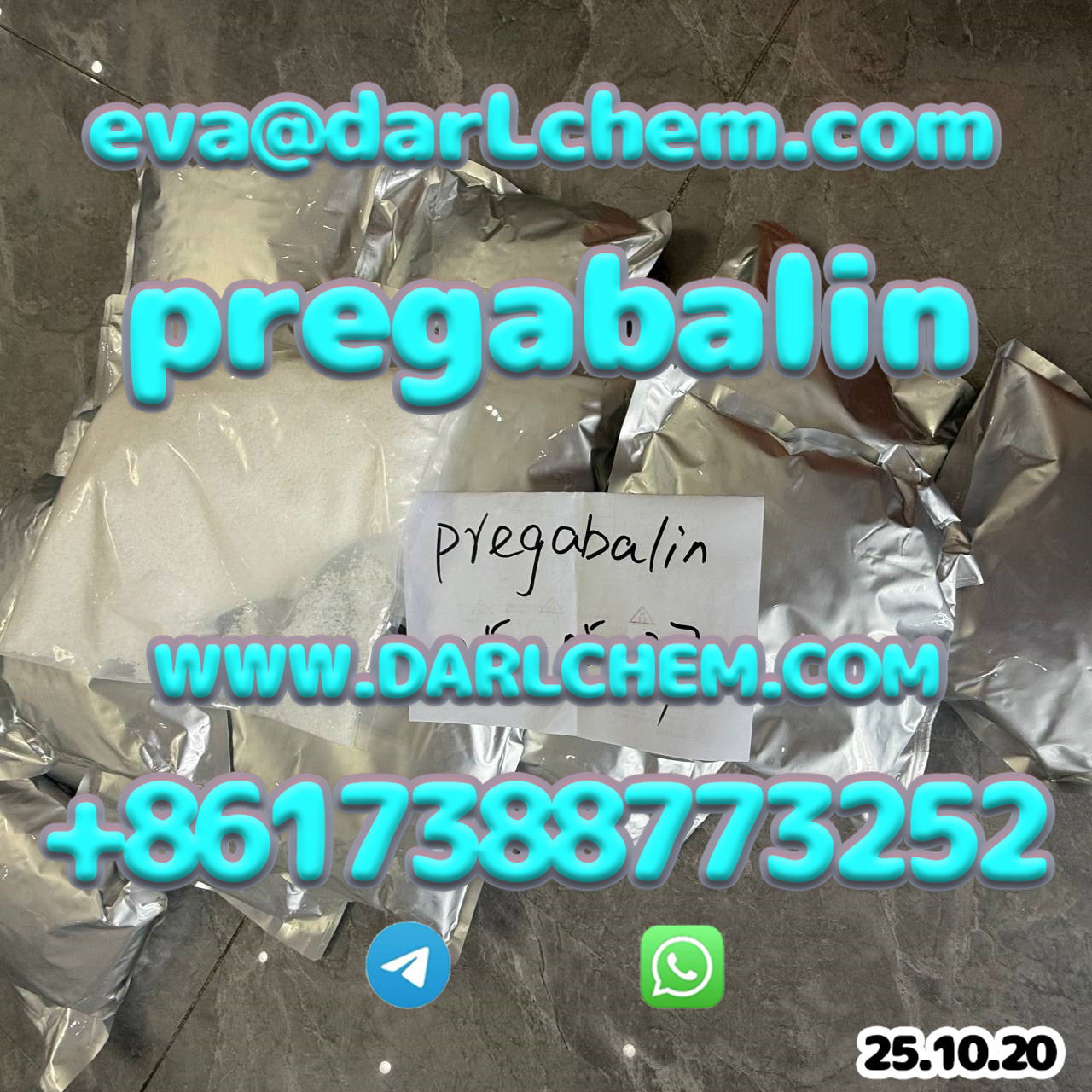 pregabalin crystals powder 148553-50-8 High Purity Chemical Pharmaceutical Intermediate Sulphate รูปที่ 5