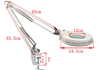 รูปย่อ โคมไฟแว่นขยายหนีบโต๊ะ 10X ( กำลังขยาย 10เท่า ) ไฟ LED โคมไฟ LED โคมไฟแว่นขยาย Lamp Magnifier 10X Clamp Magnifying Lamp LED รูปที่3