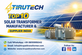 Top 10 Solar Inverter Duty Transformer Manufacturers & Suppliers in India