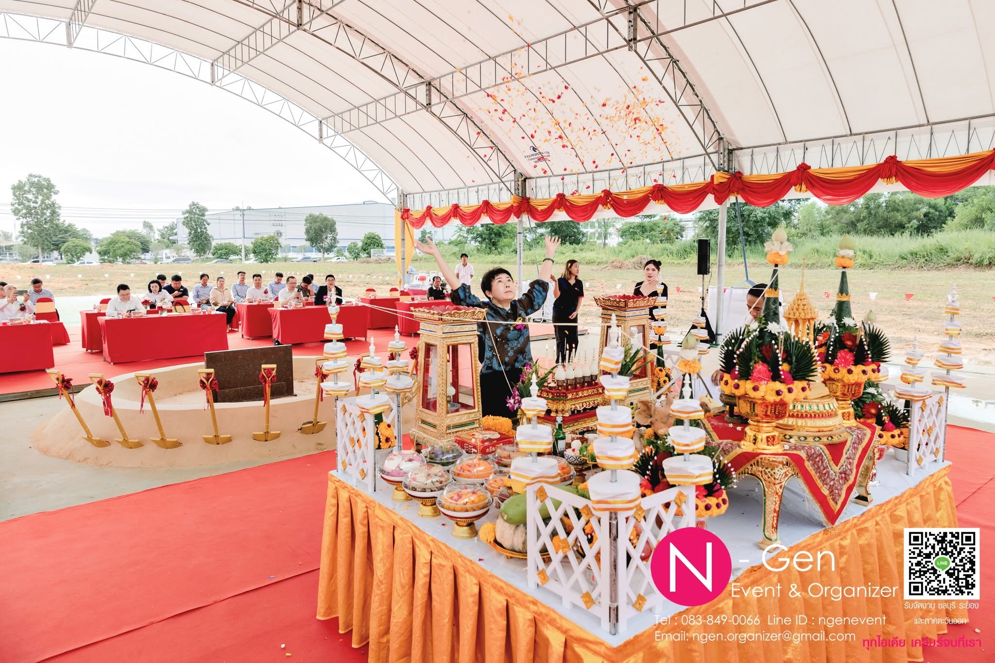 รับจัดพิธีสงฆ์ชลบุรี งานทำบุญ ทำบุญเลี้ยงพระ ทำบุญขึ้นบ้านใหม่ ทำบุญเปิดบริษัท เช่าอุปกรณ์พิธีสงฆ์ ชลบุรี ระยอง ฉะเชิงเทรา  รูปที่ 6