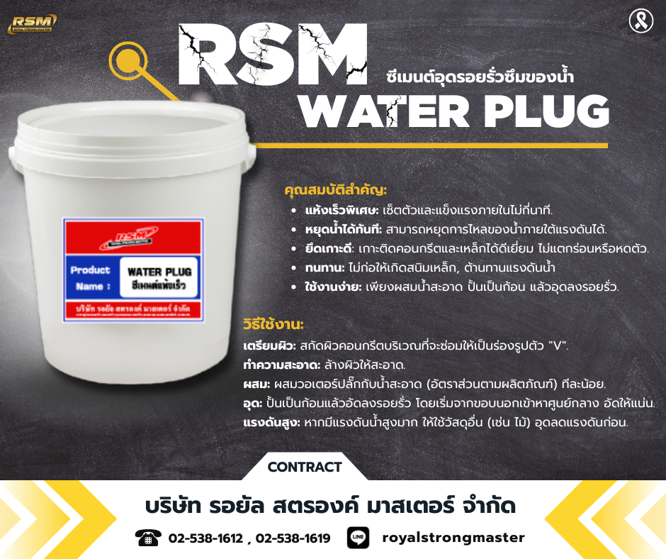 วอเตอร์ปลั๊กRSM WATER PLUG  รูปที่ 2
