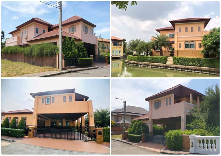 H-113 : บ้านเดี่ยวไซด์ใหญ่ 189 ตร.วา ม.แกรนด์คาแนล ดอนเมือง ถ.เชิดวุฒากาศ รูปที่ 3