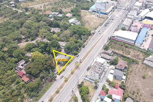 ขาย ที่ดินทำเลศักยภาพ 130 ตร.ว. หน้ากว้างสวย 44 เมตร ติดถนนใหญ่ 307 (ปทุมธานี-นนทบุรี) ใกล้ไทวัสดุ รูปที่ 4