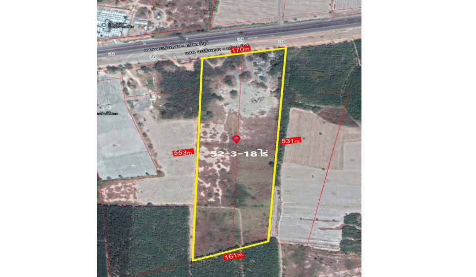 ขายที่ดินเปล่า ติดถนน304 เขต EEC จ.ฉะเชิงเทรา รูปที่ 2