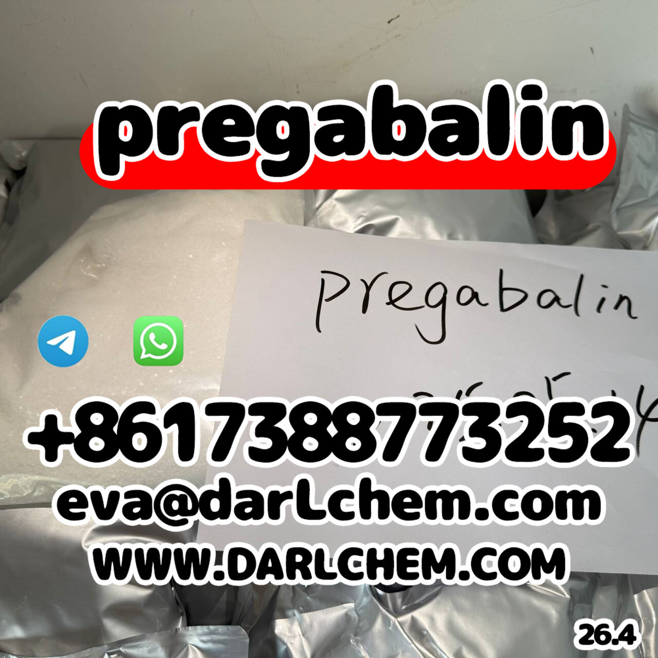 Factory Price 99% Pregabalin powder cas148553-50-8 Pregabalin รูปที่ 5