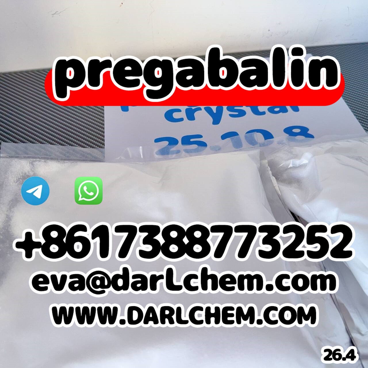 API 98% Pregabalin CAS 148553-50-8 raw material Pregabalin powder รูปที่ 5