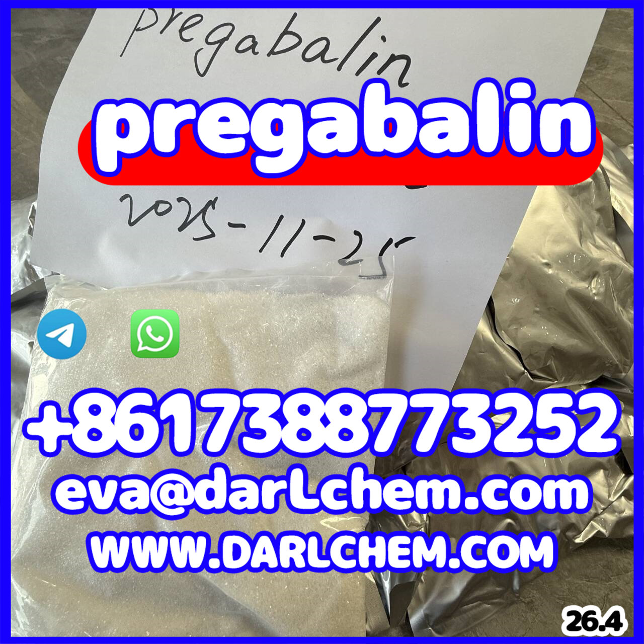 Factory Supply 99.9% purity Pregabalin Powder CAS: 148553-50-8 fast delivery Pregabalin รูปที่ 4