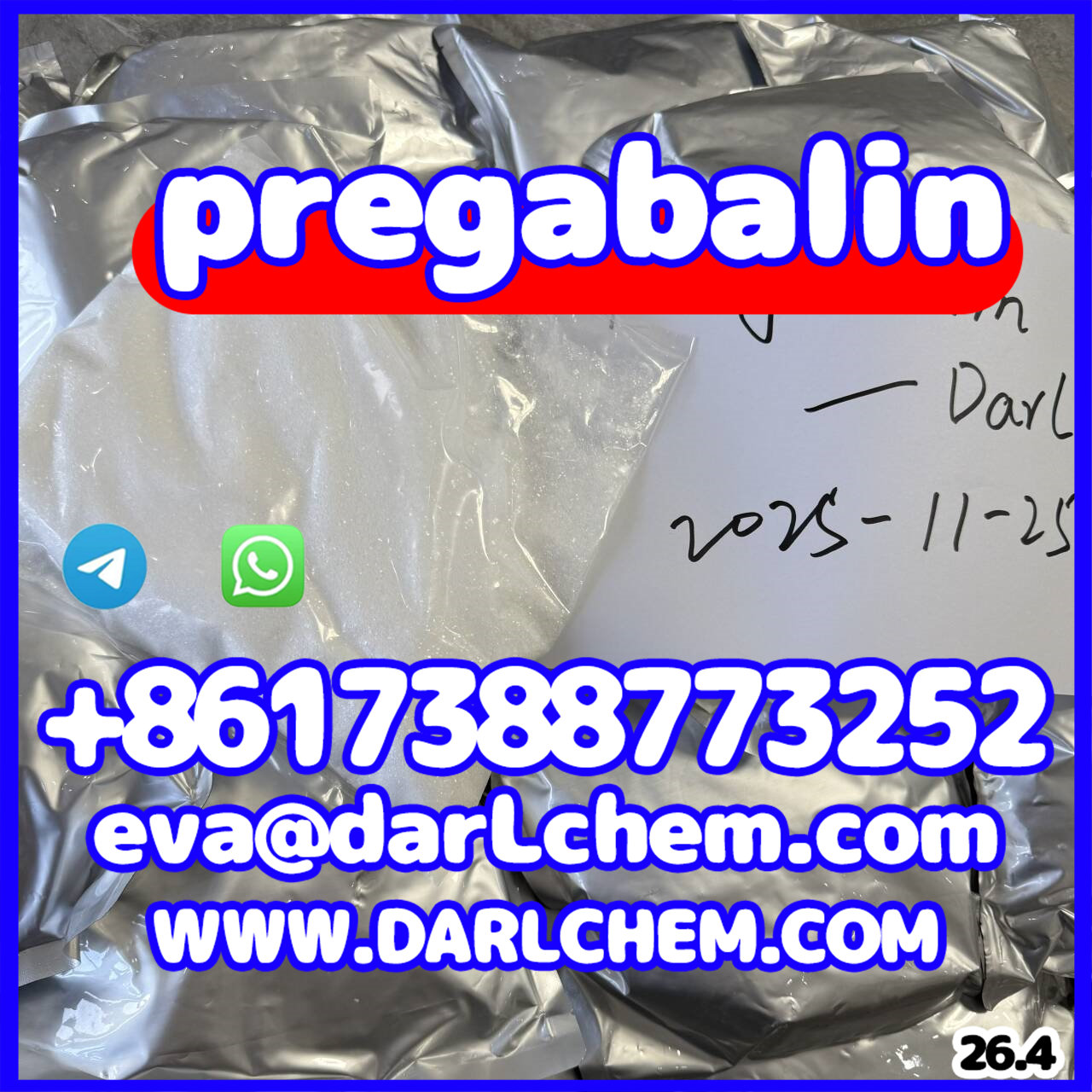 factory supply Pregabalin powder 148553-50-8 99% รูปที่ 3