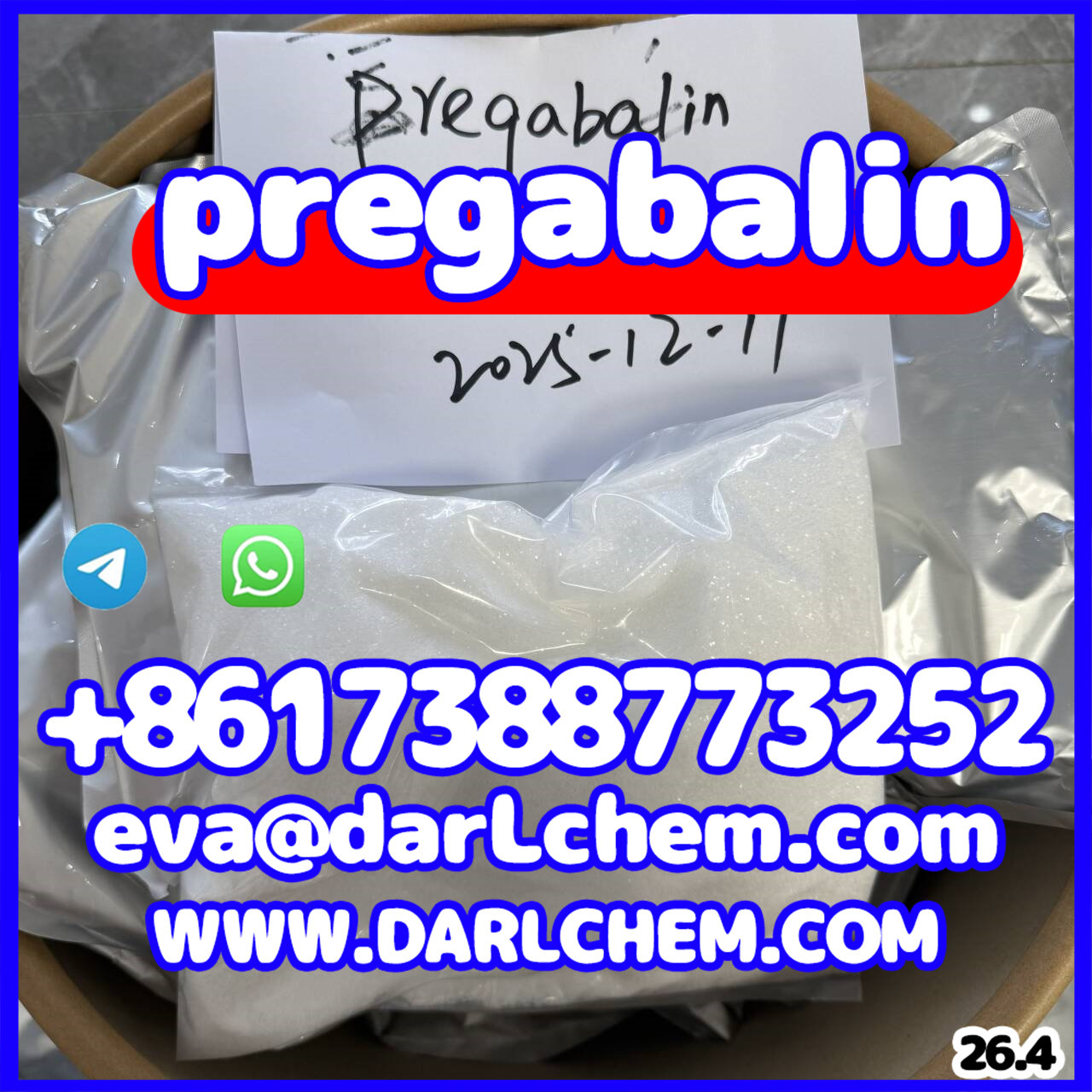 factory supply Pregabalin powder 148553-50-8 99% รูปที่ 4
