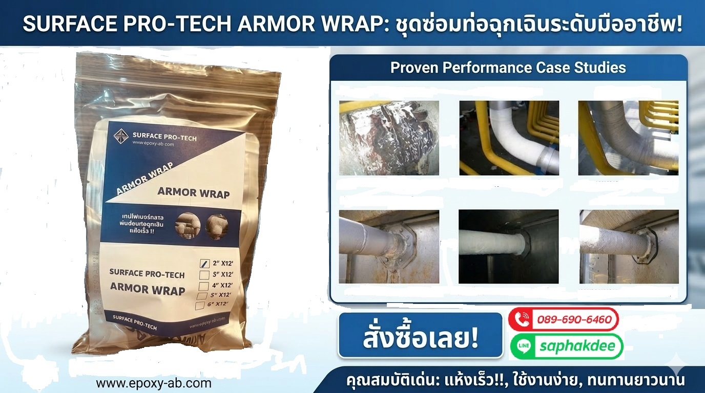 Surface Armor Wrap ชุดซ่อมท่อฉุกเฉิน รูปที่ 2