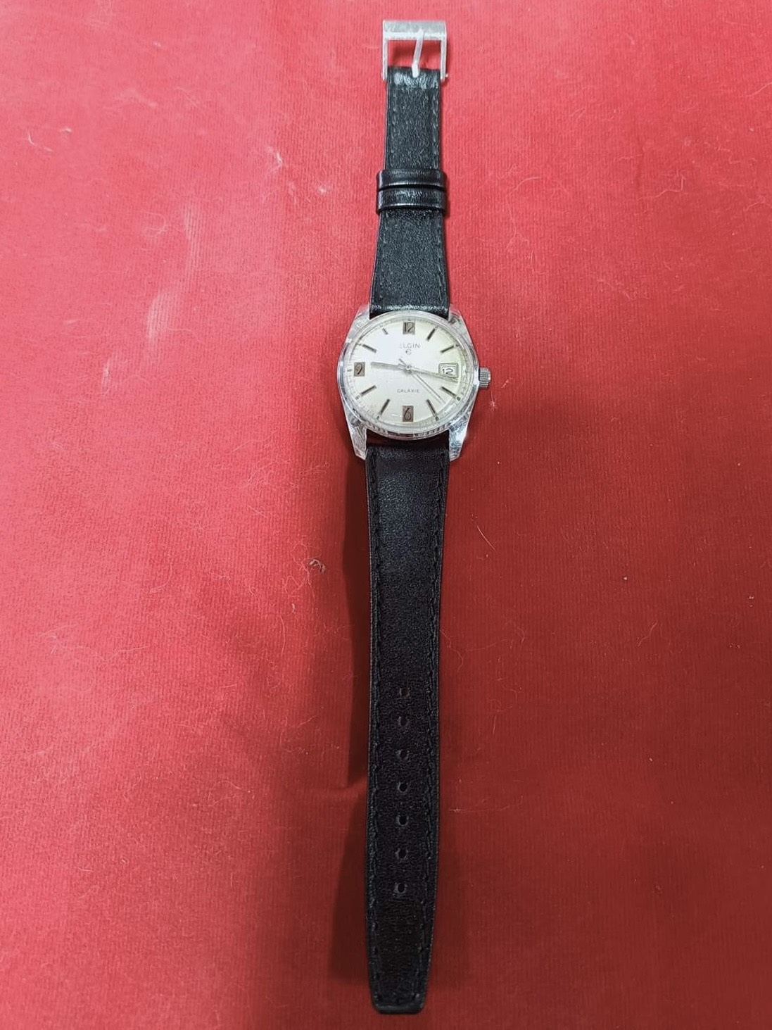 นาฬิกาวินเทจ Elgin รุ่น Galaxy ขนาด34mm บอกเวลาและวันที่ 1960s รูปที่ 3