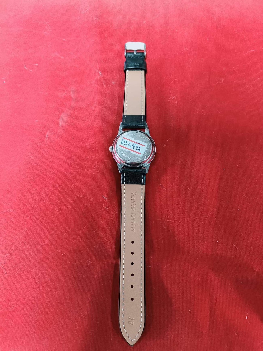 นาฬิกาข้อมือวินเทจ Elgin รุ่น Self-Winding 17Jewels หน้าปัดสีครีม 34mm รูปที่ 4