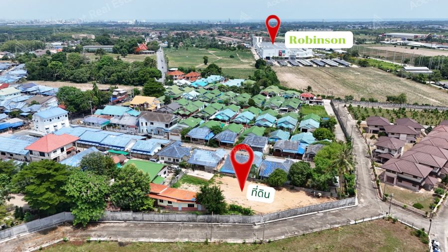 ขายที่ดินทำเลดี หลังโรบินสัน บ้านฉาง ระยอง 216 ตารางวา รูปที่ 3