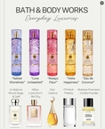 Bath & Body Works;EVERYDAY LUXURY 2026 Fine Fragrance Mist 236 ml ช้อปไทย ป้ายไทย+ถุงช็อป