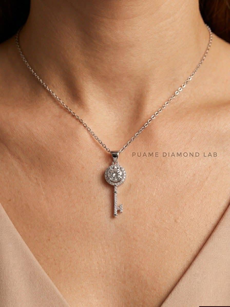 สร้อยคอเพชร ดีไซน์สวยทันสมัย ราคามิตรภาพ พร้อมใบรับประกันสินค้าที่ปุอามี่ Diamond Lab Rama2(095-8894732) รูปที่ 3