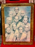 กรอบรูปถ่ายรวมพระเกจิอาจารย์ของไทย 10ท่าน ภาพรวมพระอริยสงฆ์ของไทย