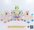 ตุ๊กตายางสัตว์เด้งดึ๋ง แบบหนา รูปม้าโพนี่ลายกากเพชร มีดนตรี-.