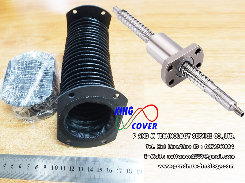 Bellow King Cover ยางกันฝุ่น ผ้ายางหุ้มเเกน มีสีขาว/ดำ และแบบโลหะ สเตนเลส รูปที่ 4