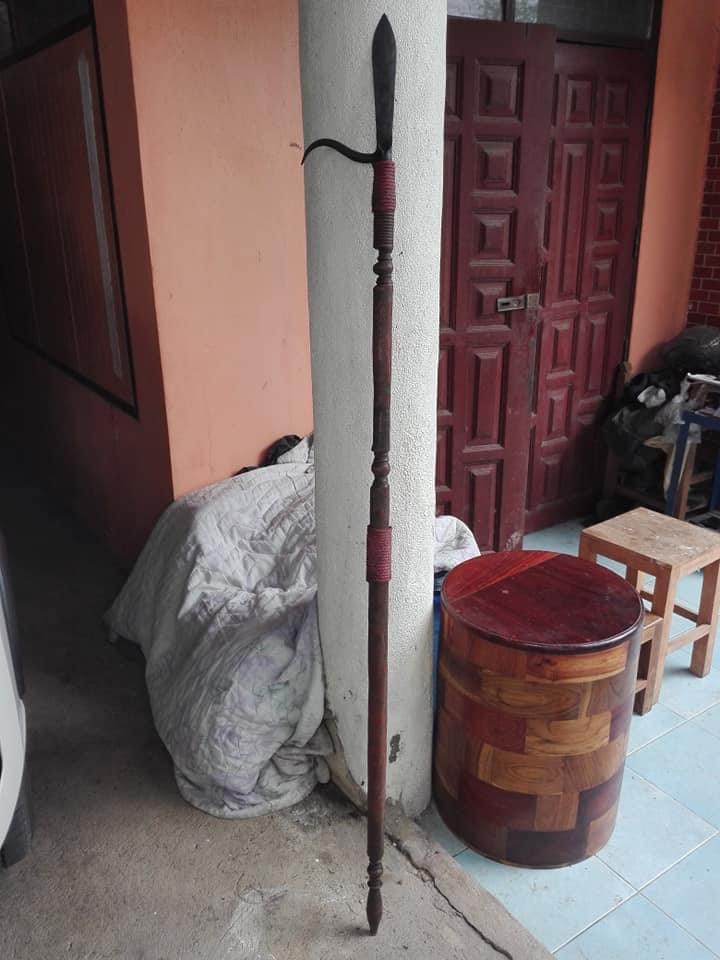 ตะขอช้างโบราณ ขนาดยาว180ซม ด้ามจับไม้แกะสลัก ศาสตราวุธโบราณ ศิลปะล้านนา รูปที่ 7