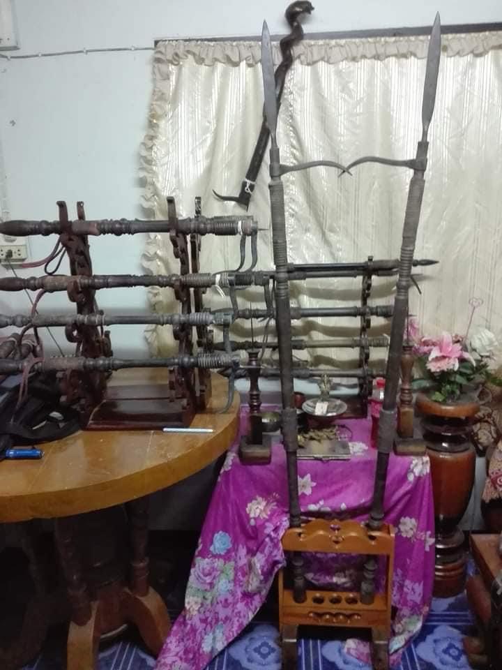 ตะขอช้างโบราณ ขนาดยาว180ซม ด้ามจับไม้แกะสลัก ศาสตราวุธโบราณ ศิลปะล้านนา รูปที่ 5