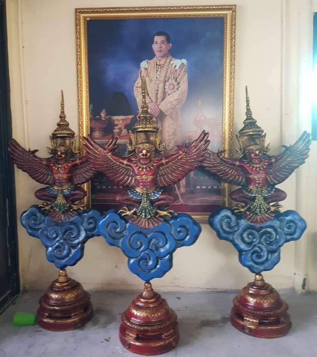 รูปหล่อพญาครุฑ ตั้งบูชา องค์ใหญ่ สูง135ซม กว้าง70ซม เนื้อไฟเบอร์เรซิ่น รูปที่ 5