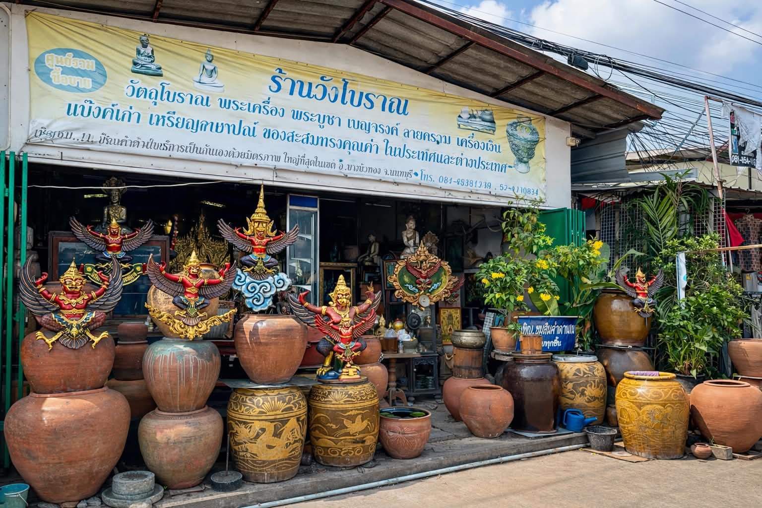 พญาครุฑ พญาสุบรรณ รูปหล่อเรซิ่น ตั้งบูชา องค์ใหญ่ ครุฑเก่าเก็บสีใหม่ รูปที่ 5