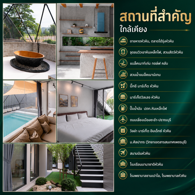 ขาย/ให้เช่าถูกมาก!! พูลวิลล่าสวยสไตล์คาเฟ่ ทำเลทอง อ.หัวหิน จ.ประจวบคีรีขันธ์ ใกล้ชาดหาดหัวหิน รูปที่ 3