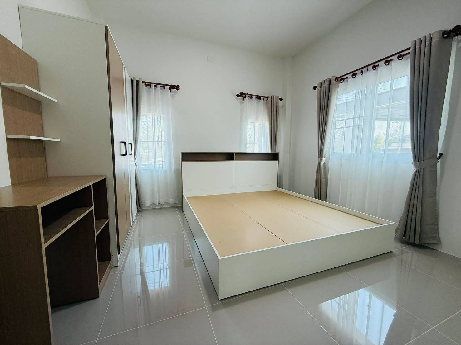 บ้านเดี่ยวชั้นเดียว สร้างใหม่ ทำเลทอง อ.เมือง จ.ลำพูน ใกล้นิคมสันป่าฝ้าย บิ๊กซี  แม็คโครฯ รูปที่ 5