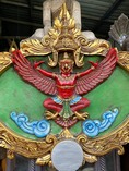 ซุ้มพญาครุฑ ขนาด1เมตร แขวนผนัง รูปหล่อพญาครุฑ พิมพ์เทพบุตร