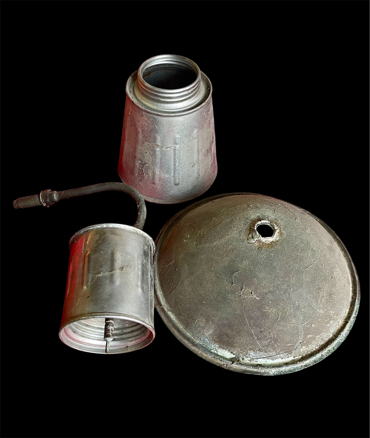 ตะเกียงโบราณ ตะเกียงแก๊สก้อน Carbide Lamp แบบดั้งเดิม อายุหลายสิบปี รูปที่ 6