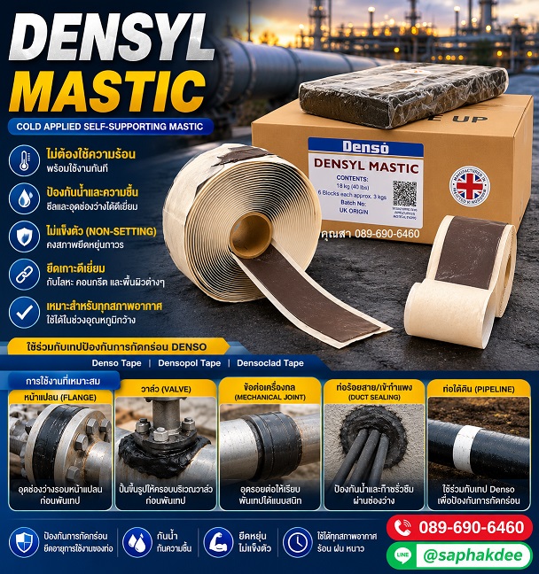 DENSYL MASTIC เทปกาวขี้หมา เทปอุดรอยรั่ว รูปที่ 2