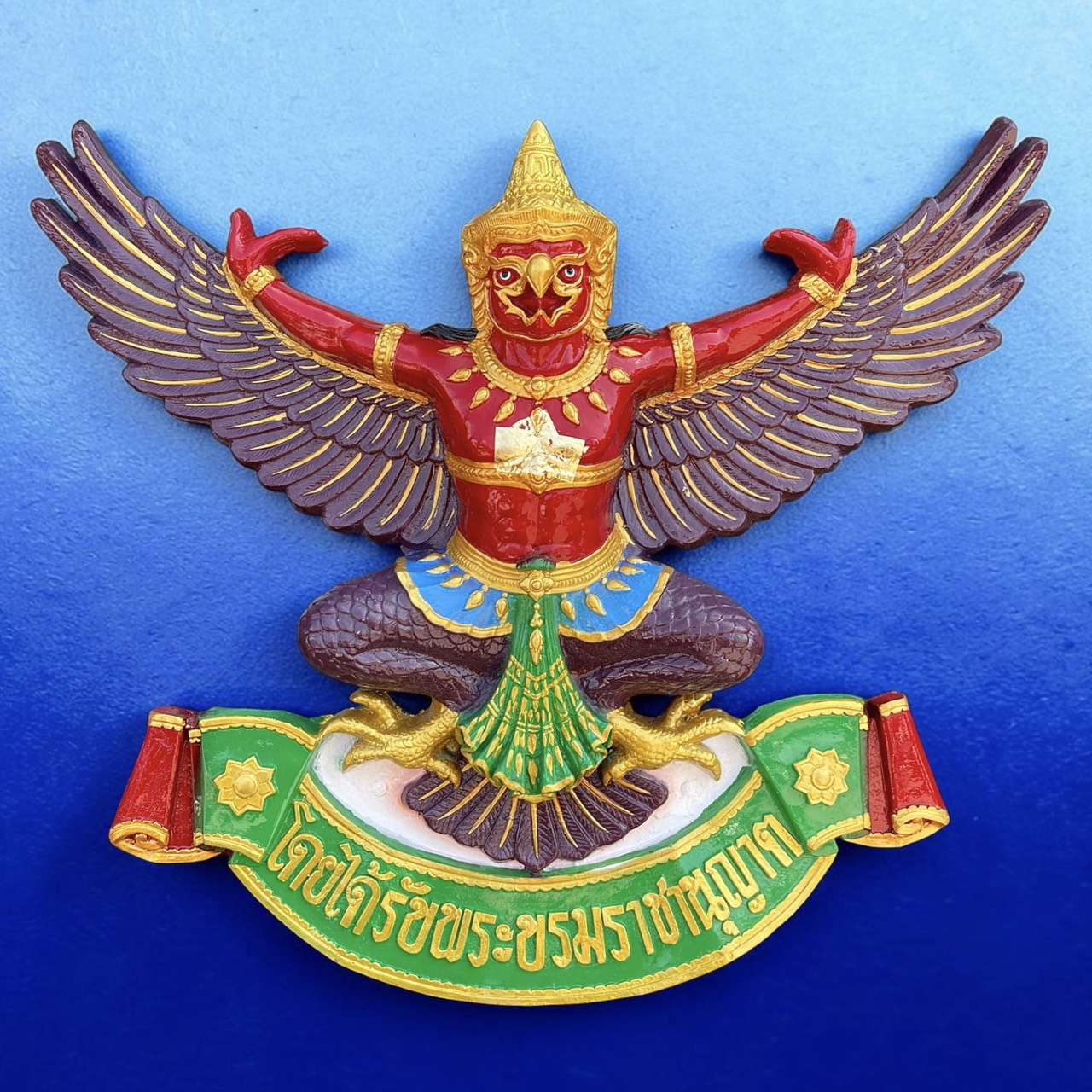 พญาครุฑ ติดผนัง พญาสุบรรณ ขนาด70ซม พิมพ์เทพบุตร องค์ครุฑ รูปที่ 3