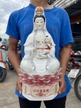 พระแม่กวนอิม ขนาดสูง20นิ้ว เนื้อกังไส พระโพธิสัตว์กวนอิม ประทานพร อุ้มเด็ก
