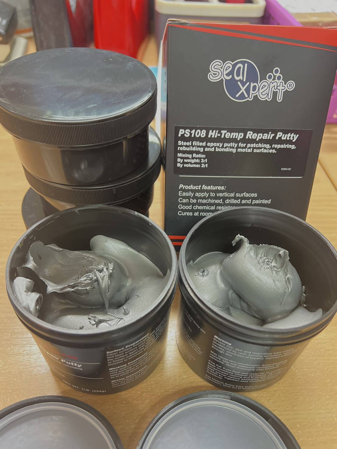 อีพ็อกซี่ทนความร้อนสูงถึง 280 องศาเซลเซียส  Seal Xpert PS108 Hi Temp Repair Putty รูปที่ 2