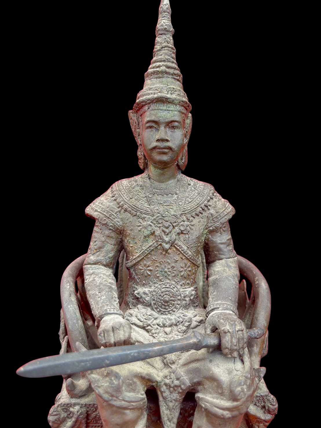 พระบรมรูป รัชกาลที่5 พระบาทสมเด็จพระจุลจอมเกล้าเจ้าอยู่หัว ทรงนั่งบัลลังก์ รูปที่ 3