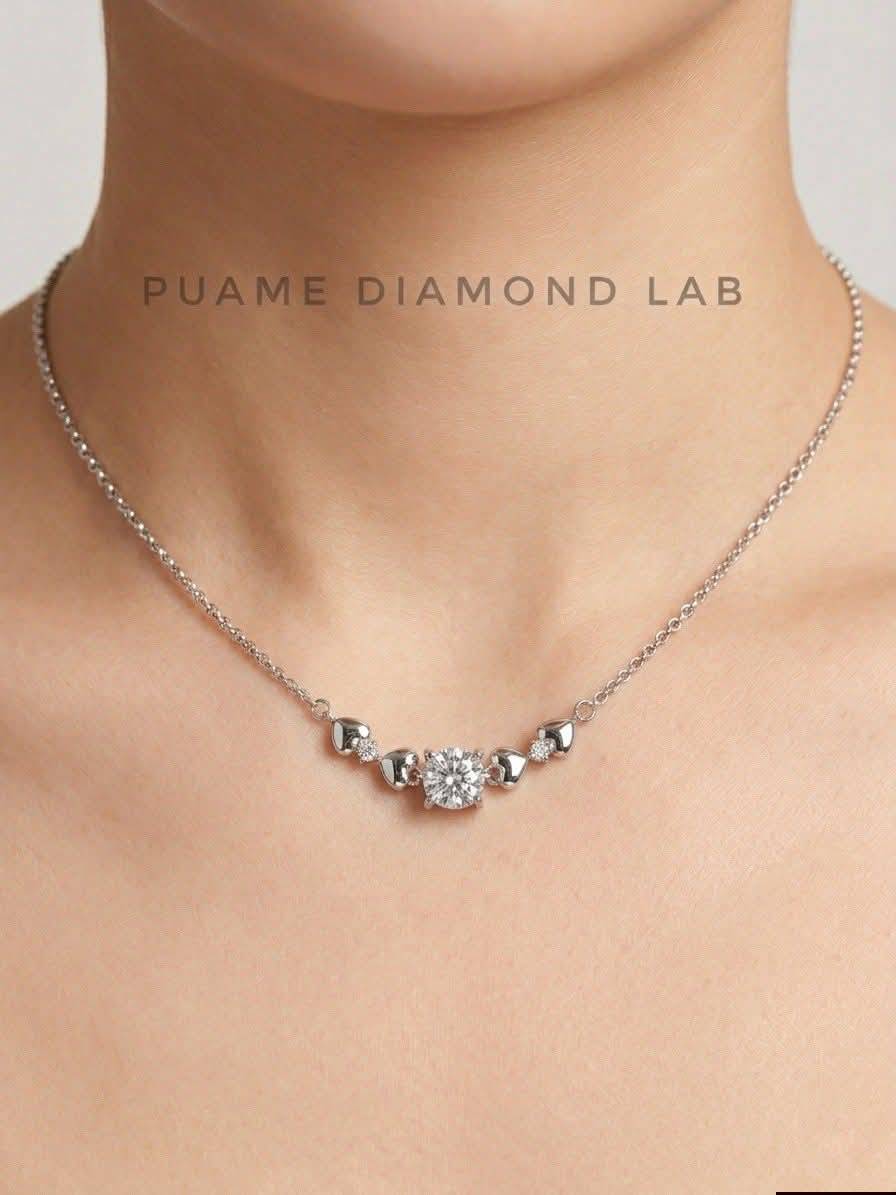 สร้อยคอเพชร ดีไซน์สวยทันสมัย ราคามิตรภาพ พร้อมใบรับประกันสินค้าที่ปุอามี่ Diamond Lab Rama2(095-8894732) รูปที่ 3