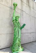 หุ่นตั้งโชว์ เทพีเสรีภาพ Statue of Liberty สูง3เมตรกว่า สภาพใหม่มือหนึ่ง สีเขียว