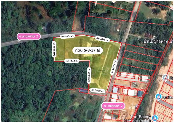 L-158 : ที่ดินแปลงมุม 5-3-37.2 ไร่ ซ.นานาชาติ 2 (ภก.3030) ต.เกาะแก้ว อ.เมือง จ.ภูเก็ต รูปที่ 2