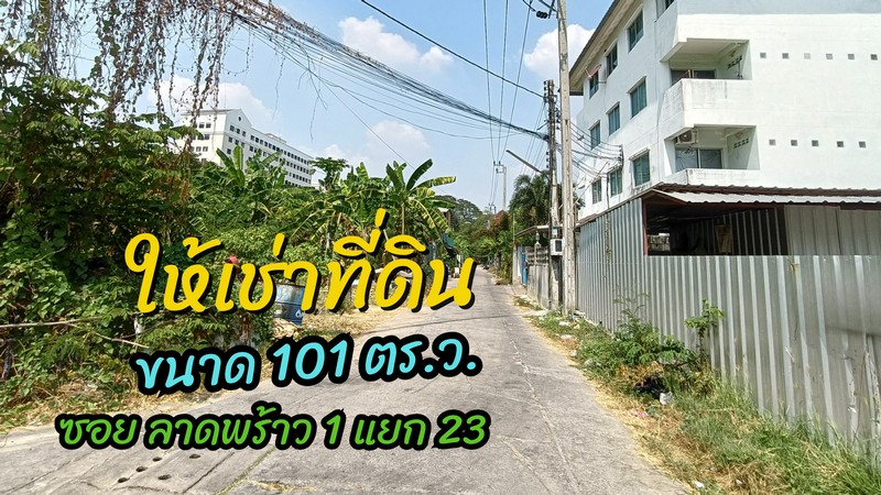 ที่ดิน ให้เช่า 101 ตรว. ลาดพร้าว ซอย 1 แยก 23 หลังสำนักงานศาลยุติธรรมถนนรัชดาภิเษก รูปที่ 7