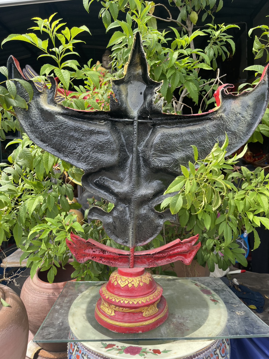 พญาครุฑ ตั้งบูชา รุ่นทหารราบที่9 พิมพ์หน้าดุ ขนาดกว้าง65ซม เนื้อไฟเบอร์เรซิ่น รูปที่ 4