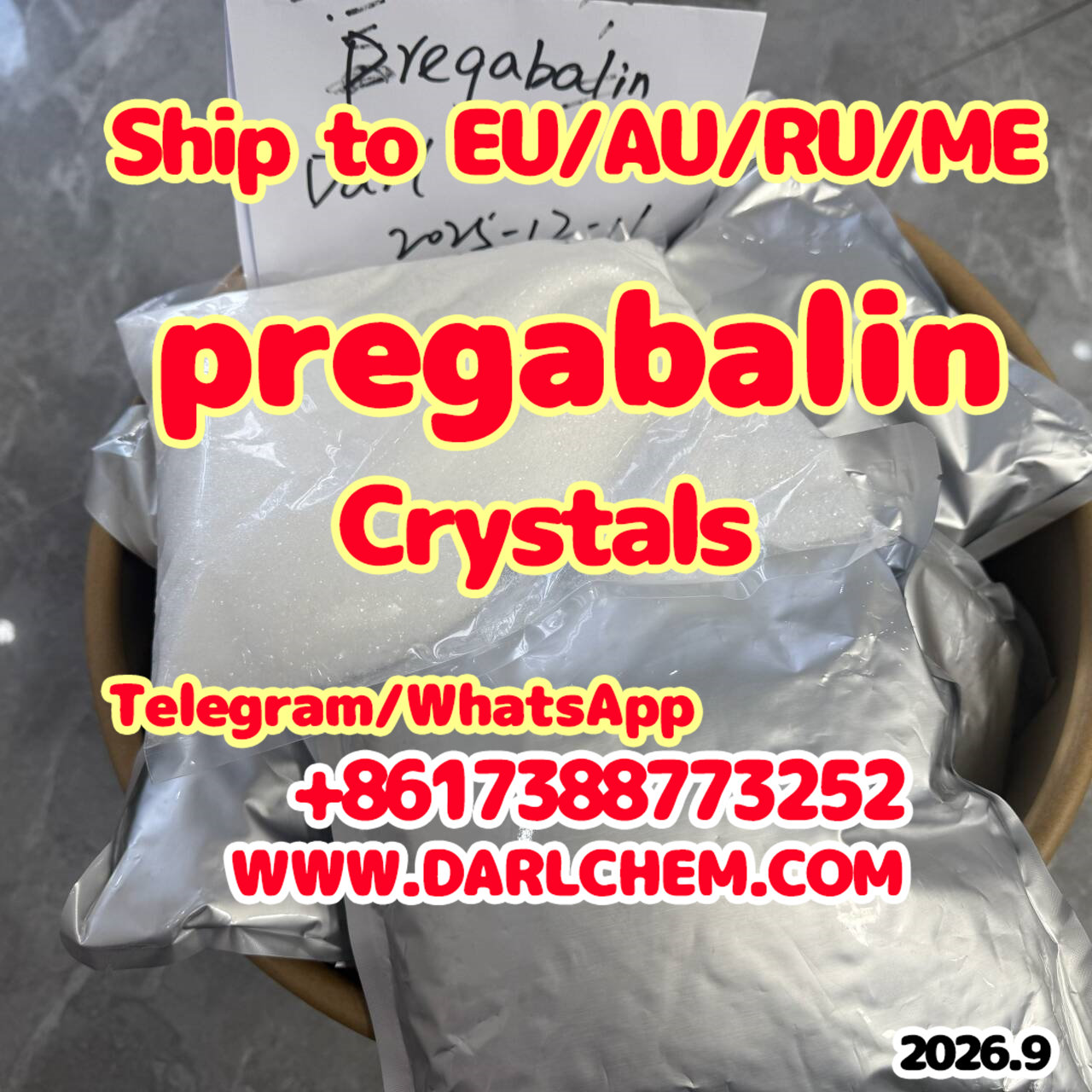 Manufactory Supply High Purity pregabalin crystals powder 148553-50-8 Ethyl Ester  รูปที่ 5