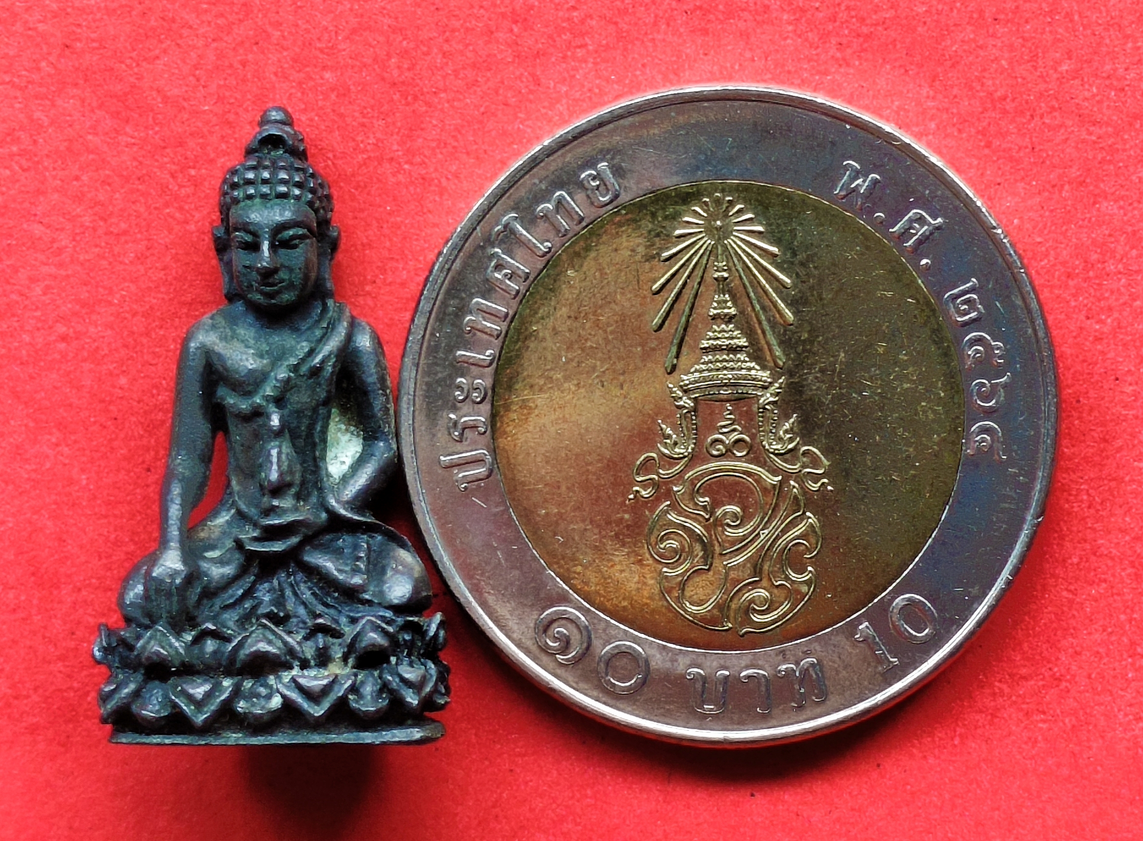 พระกริ่งพุทธไชยศรี พิมพ์เล็ก หลวงปู่เพิ่ม วัดกลางบางแก้ว ปี2518 รูปที่ 4